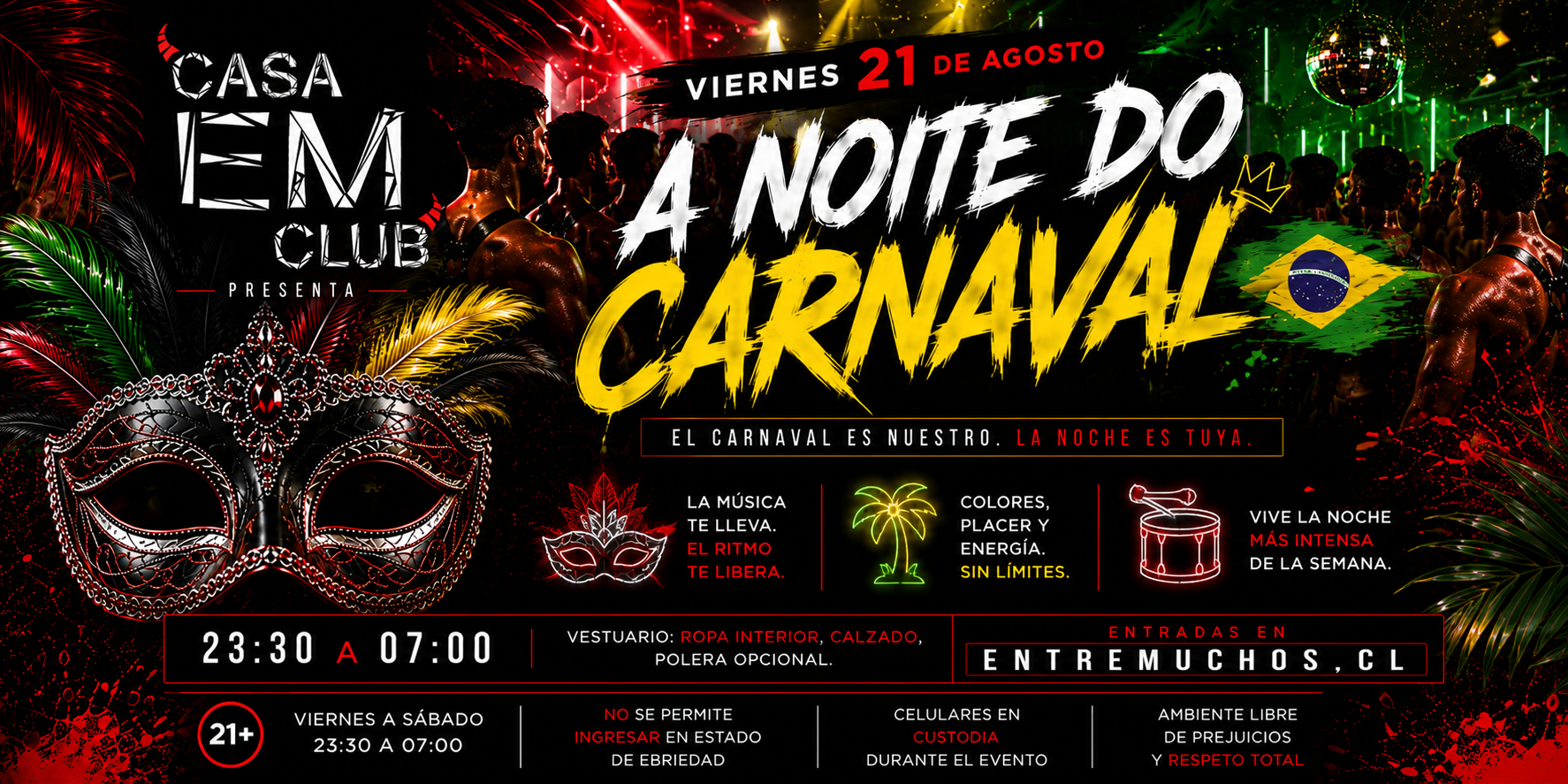 VIERNES 21 A NOITE DO CARNAVAL 🇧🇷
